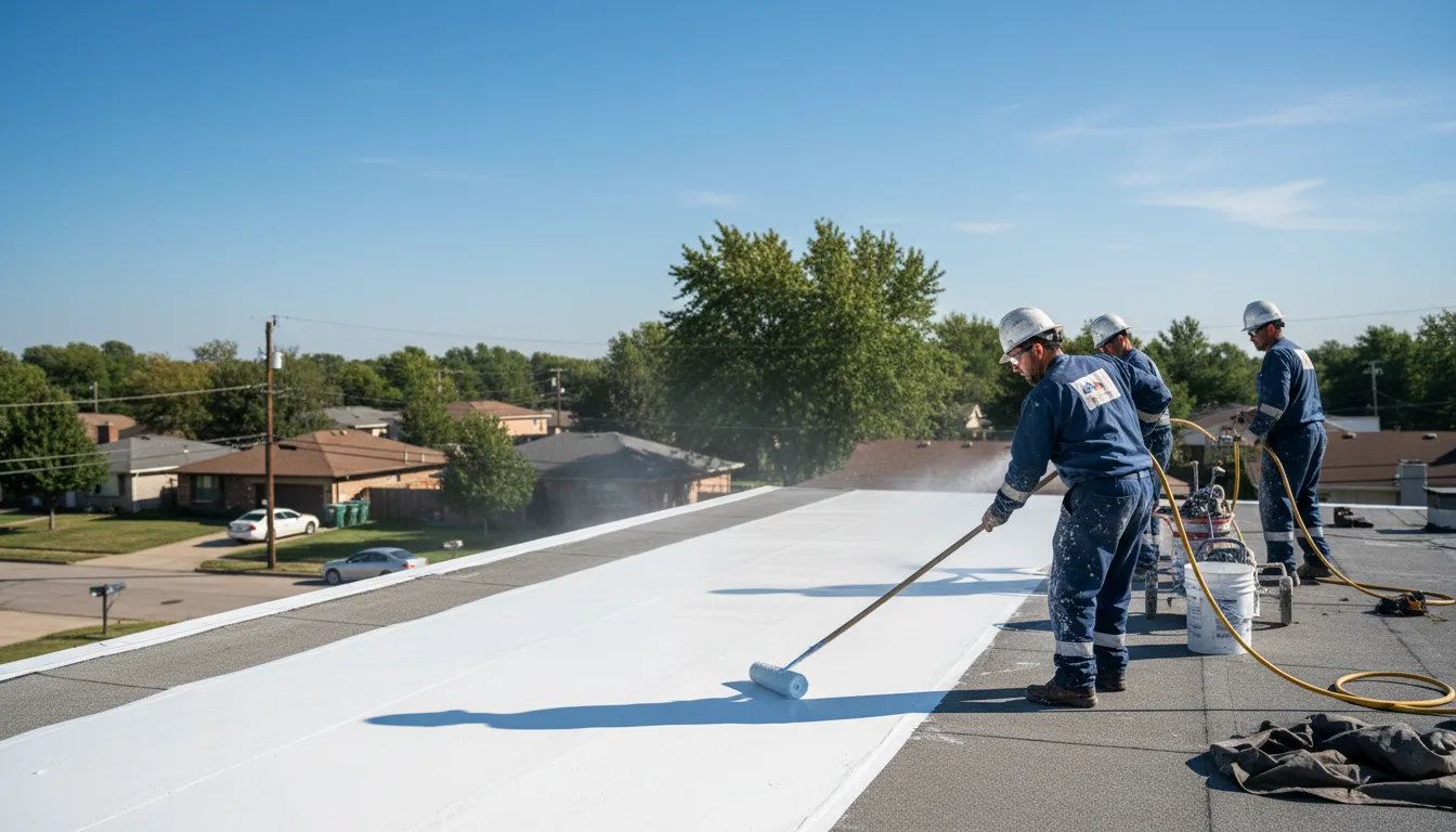 Commercial roof coating in Leonard, MN near me
